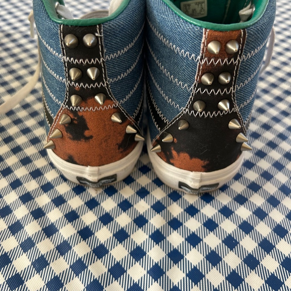 Vans High-Top Sneakers - Black, Red, Green punk ! - Picture 5 of 9
